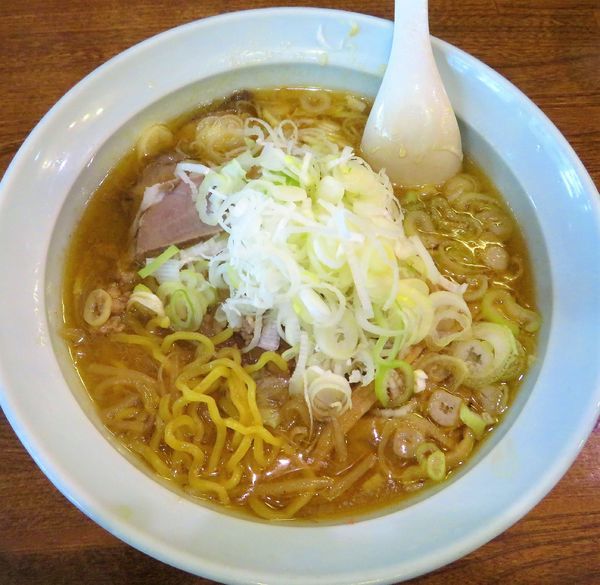 「味噌＋ねぎ（900円）」@さっぽろ羅偉伝 高田馬場店の写真