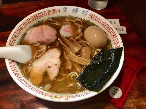 「中華そば＋味付け玉子」@中華めん処 道頓堀の写真