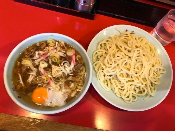 「たまごつけそば 850円 (生卵で）」@丸長 目白店の写真