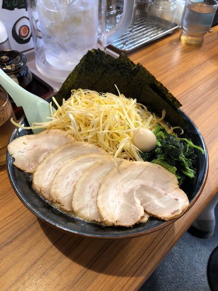 「ネギチャーシュー大 ノリ増し 濃いめ」@横浜家系ラーメン 壱角家 裾野店の写真