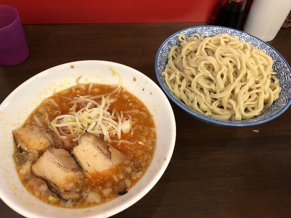 「辛いつけ麺（ヤサイちょいまし）」@龍麺 ふえ郎の写真