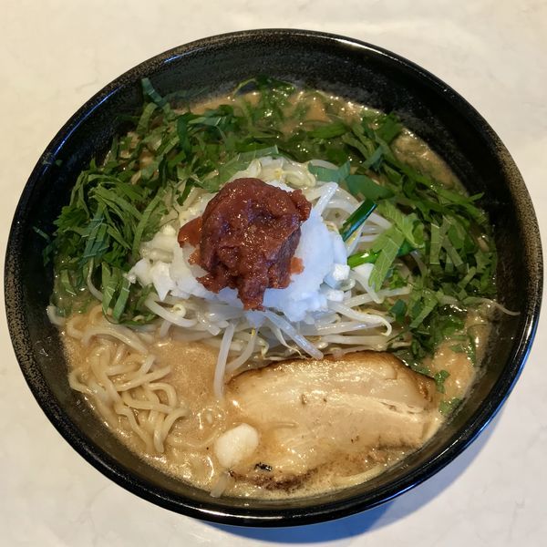 「みぞれらぁめん 赤 ￥850円（大盛サービスCP）」@蘭丸の写真