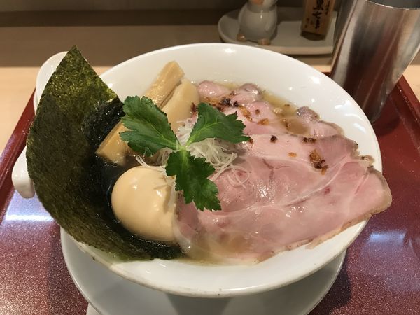 「特製金色貝そば」@燃えよ麺助の写真