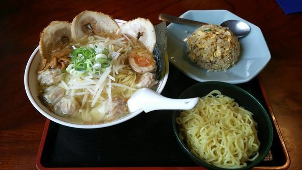 「塩ワンタンチャーシュー麺1080円+他」@麺家 香湯らーめんの写真