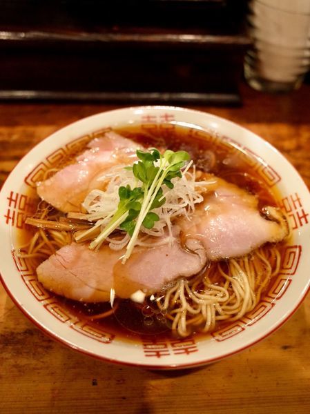 「中華そば…830円‬、炊き込みご飯…150円」@中華そば しば田の写真