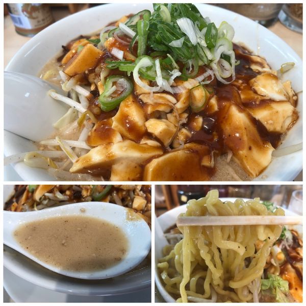 「【期間限定】麻婆味噌ラーメン 880円 白味噌 麺大盛り」@味噌らーめんの店 しなり丸の写真