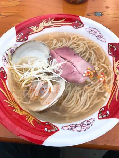 「らぁめん登里勝 桑名 蛤らぁめん」@大つけ麺博  10周年特別企画 ラーメン日本一決定戦！！の写真