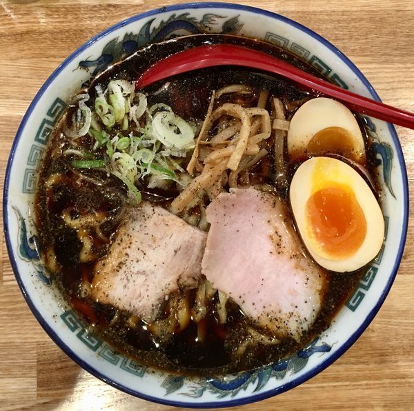 「ブラック 味玉 大盛」@くじら食堂 nonowa東小金井店の写真