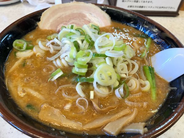 「みそらーめん」@こってりらーめん なりたけ 津田沼店の写真