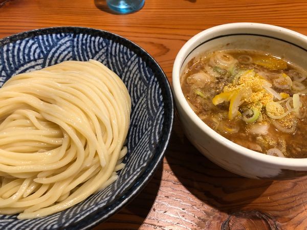 「つけそば柚子醤油900円」@麺 一直の写真