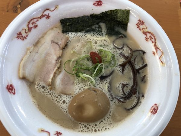 「久留米ラーメン玄竜 豚骨ラーメン＋煮卵」@大つけ麺博  10周年特別企画 ラーメン日本一決定戦！！の写真