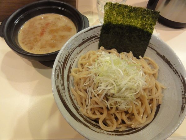 「つけ麺（太麺（並）・辛肉ミンチMIX）」@つけ麺 京都わたなべの写真