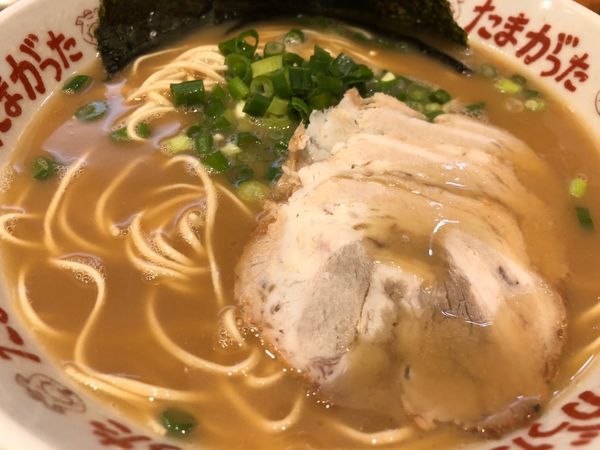 「らぁめん＋替玉」@九州大分らぁめん たまがった 西口店の写真
