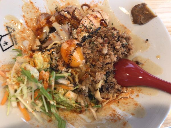 「汁なし鯛担麺・辛く850円」@君に会い鯛の写真