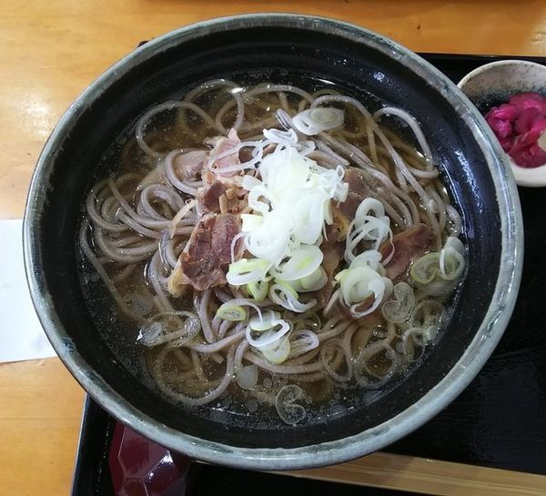 「冷たい肉そば普通700円」@そば処 春馬の写真
