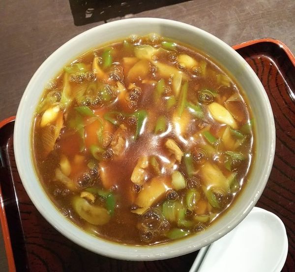 「カレーそば900円」@そば処 三津屋 エスパル山形店の写真