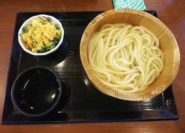 「釜揚290円半額クーポン140円」@丸亀製麺 山形店の写真