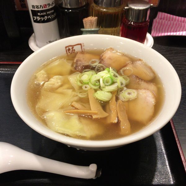 「喜多方わんたんラーメン」@喜多方ラーメン 坂内 蘇我店の写真