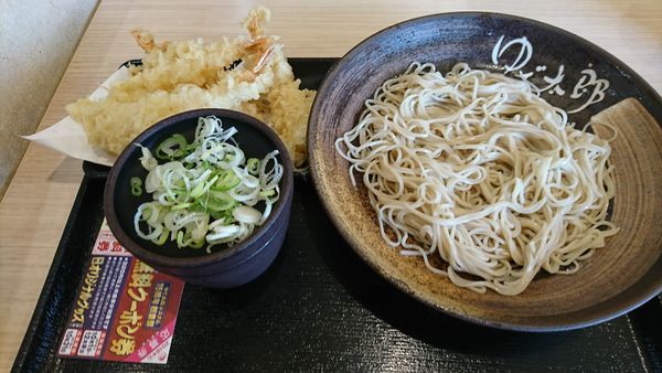 「五海老天そば（冷）　６８０円」@ゆで太郎 若松町店の写真