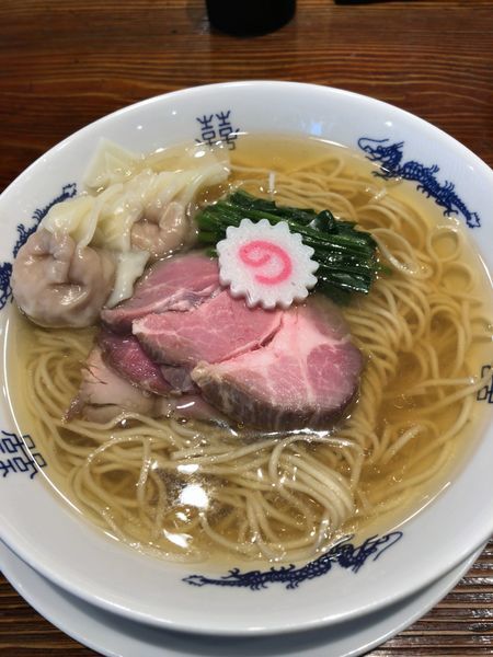 「中華そば ¥750＋皿ワンタン2個 ¥100」@中華蕎麦にし乃の写真