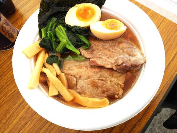 「【寿製麺よしかわ】川越醤油ら～めんイベリコ豚の焼豚添え」@東京ラーメンショー2018の写真