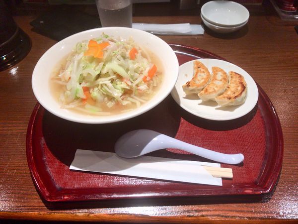 「タンメンセット」@餃子とタンメン 天の写真