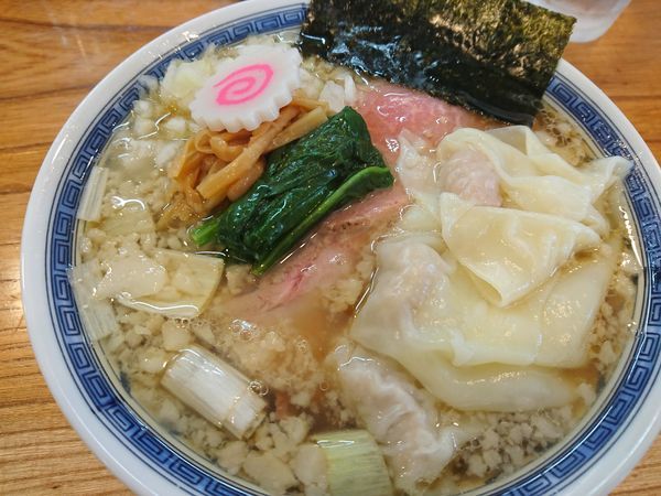 「10月限定　雲呑手揉み中華そば」@アメノオトの写真