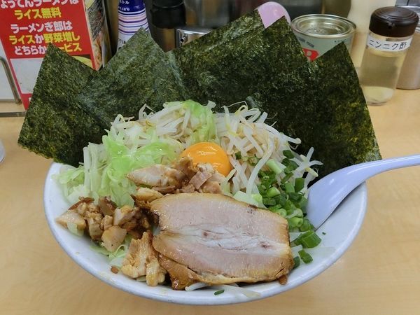 「ぎ郎汁なし+のり」@ら〜めんぎょうてん屋GOLD 東名厚木店の写真