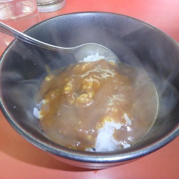 「地獄らーめん(850円)、カレーライス(200円)」@ラーメンショップ 平井店の写真