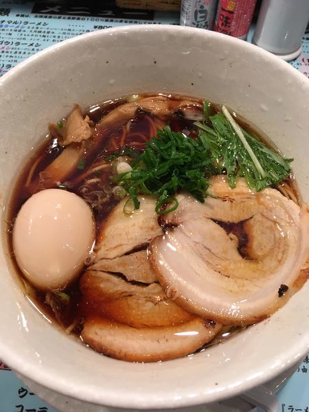 「80ラーメン＋味玉＋ピリ辛チャーシュー丼」@麺場80’sの写真