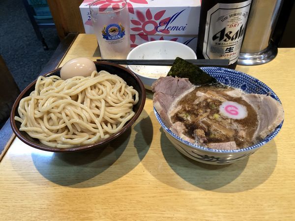 「つけチャーシュー+ビール」@くり山の写真