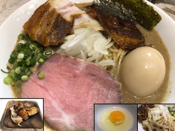 「特濃煮干ラーメンコース」@麺garage 肉ヲ見ルの写真