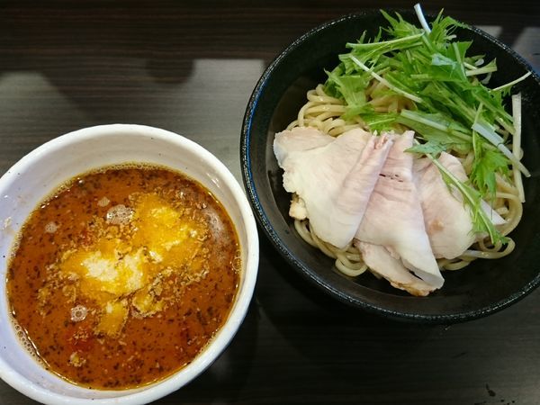 「豚（ton）トマつけ麺 ￥880」@横道の写真