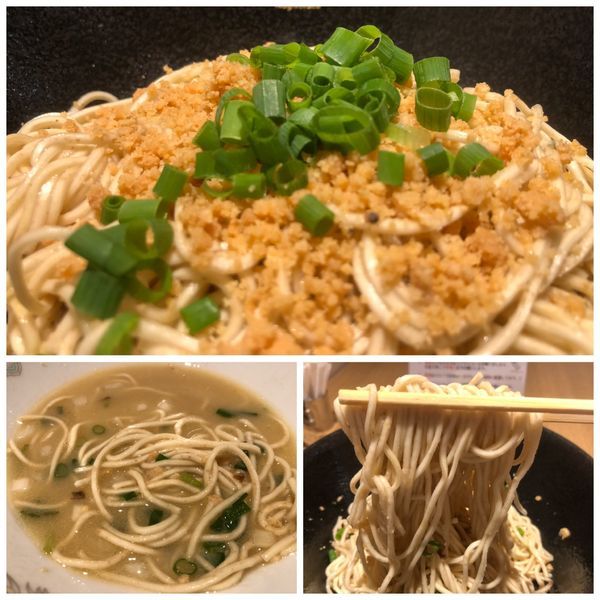 「「㐂九家」×「柳麺 呉田」自家製カラスミ和え玉 300円」@むぎくらべの写真