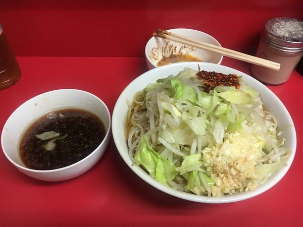 「小ラーメン SS  玉子  ヤサイ ➕ ニンニク ➕ラー油」@ラーメン二郎 千住大橋駅前店の写真