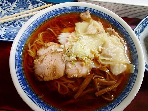 「ワンタンそば + チャーハン」@中華そば もりやの写真