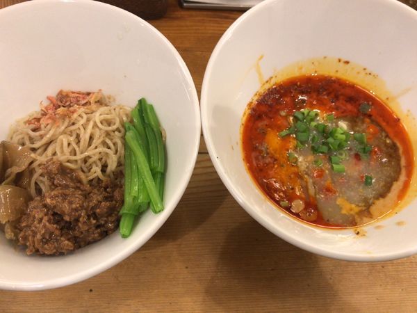 「つけ担々麺・普通盛大辛900円」@担々麺 ほおずきの写真