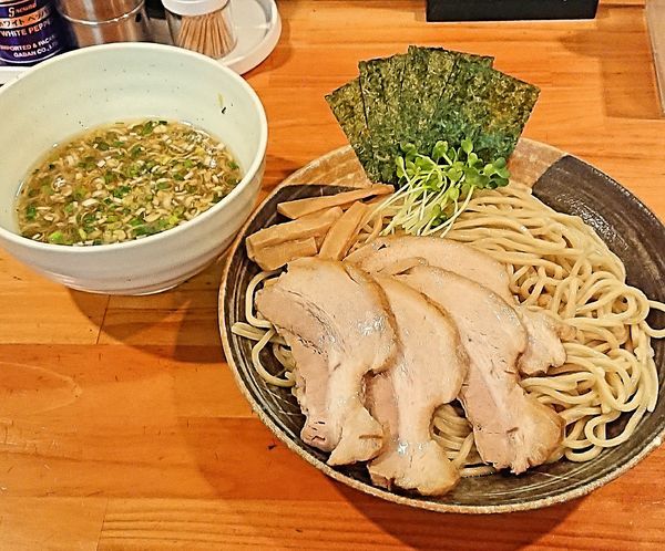「塩つけ麺&チャーシュー3枚増し」@麺屋 くおんの写真