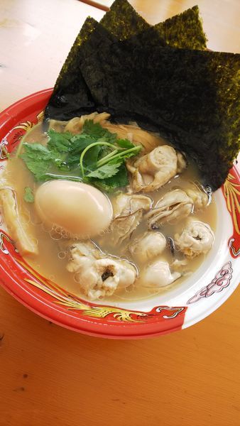 「［寿製麺中華そばよしかわ］牡蠣そば＋特製トッピング」@大つけ麺博  10周年特別企画 ラーメン日本一決定戦！！の写真