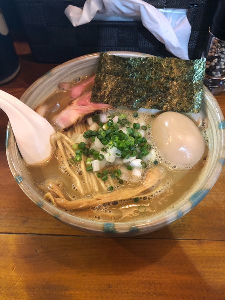 「【限定】天草大王と上州地鶏と煮干し三種の鶏白湯」@らーめん つけめん 和み屋の写真