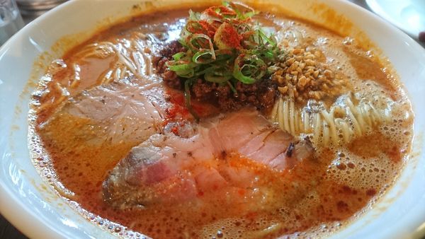 「担々麺(大盛)+チャーシュー半増し」@麺庵ちとせの写真