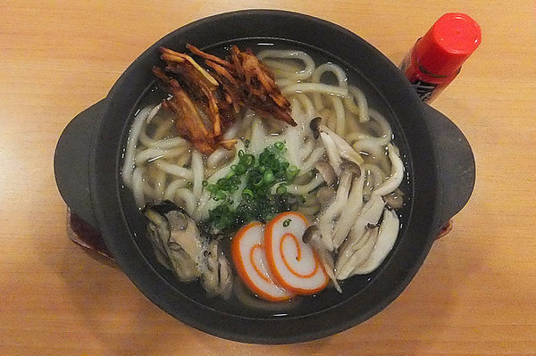 「牡蠣の鍋焼きうどん」@ガスト 越谷大袋店の写真