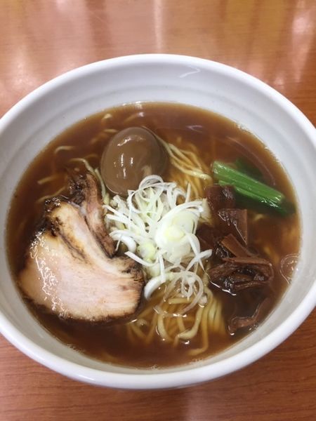 「ラーメン（中）750円 　味玉 100円」@麺 えどやの写真