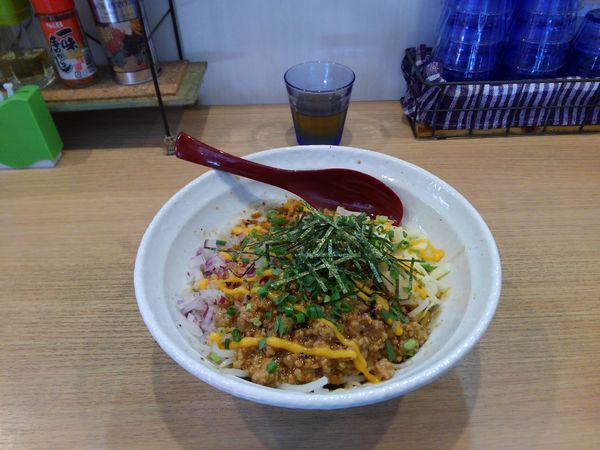 「みそまぜそば並250㌘￥780ジャンク好き￥100」@麺小屋 てちの写真