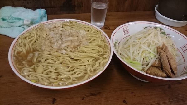 「麺増し大・ネギ(ヤサイアブラカラメ)￥９００」@ラーメン二郎 品川店の写真
