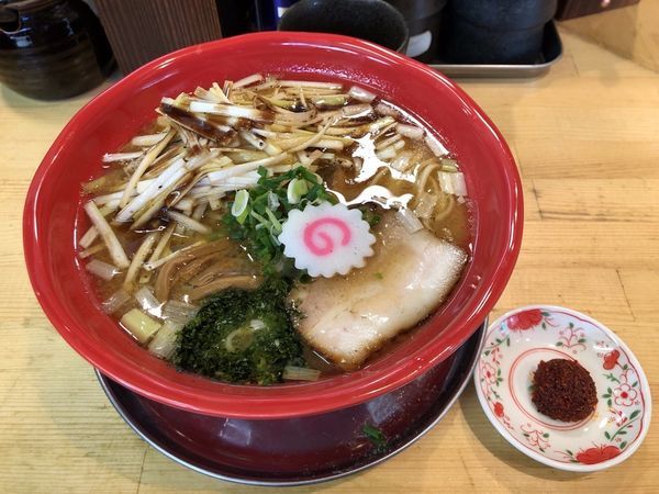 「机上のネギ味噌中華　850円」@我的中華そば 机上の空論。の写真