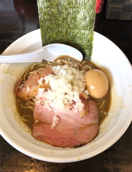 「煮干濃麺HV(味玉)」@濃麺 海月の写真