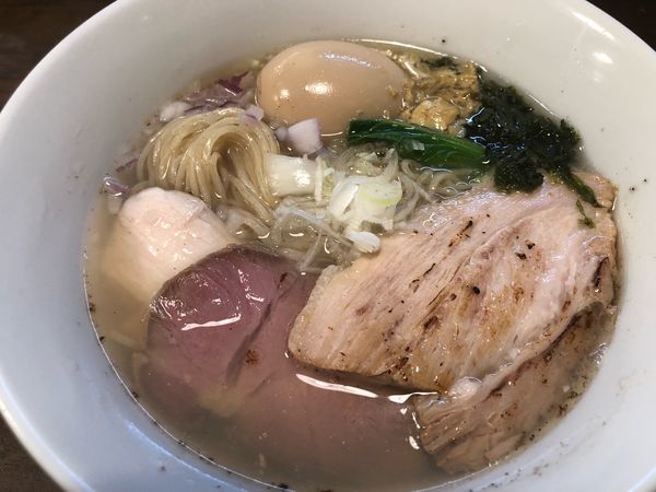 「特製貝節潮そば980円」@CLAM＆BONITO貝節麺RAIKの写真