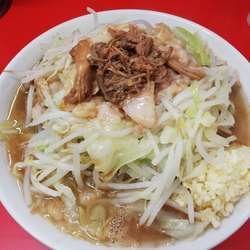 小ラーメン　野菜少な目ニンニクあぶら