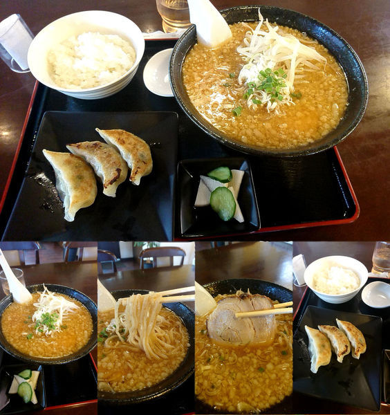 「味噌+こってり+ギョーザセット(￥800+100+200)」@麺屋 きた村の写真